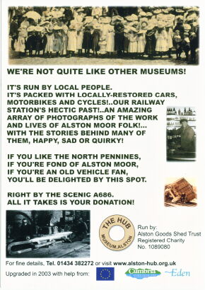Photo: Hub Museum leaflet - back page.