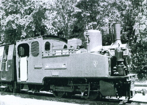Photo of Thomas Edmondson steam loco
	before start of restoration in early 2003.